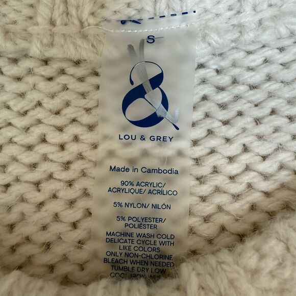 Lou & Grey Fair Isle Slouchy Sweater Size S - Picture 7 of 9